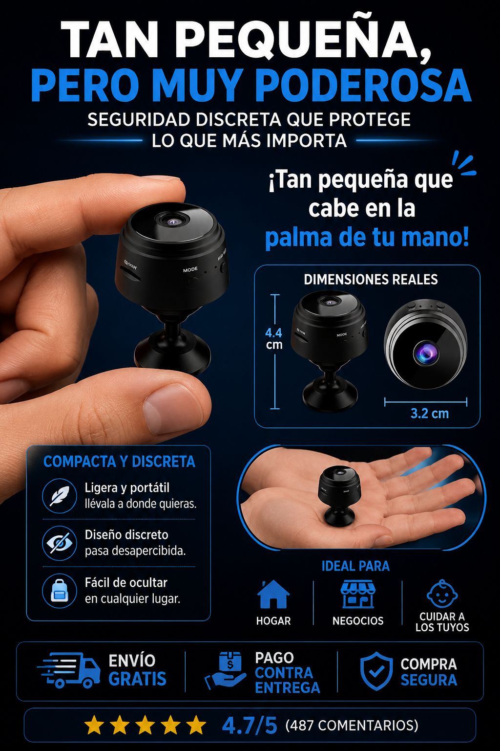 Mini Camara Espia VigilPro Nova