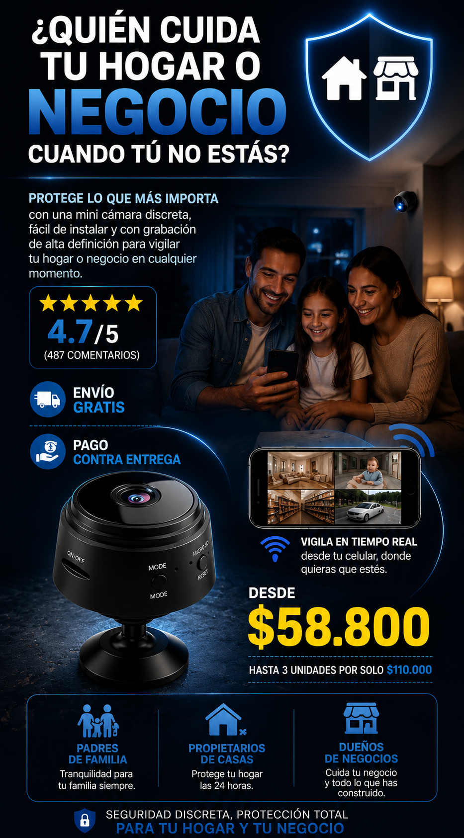 Mini Camara Espia VigilPro Nova
